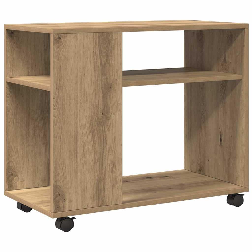 vidaXL Mesa Rodante de Madera Roble Sonoma 70x35x60 cm