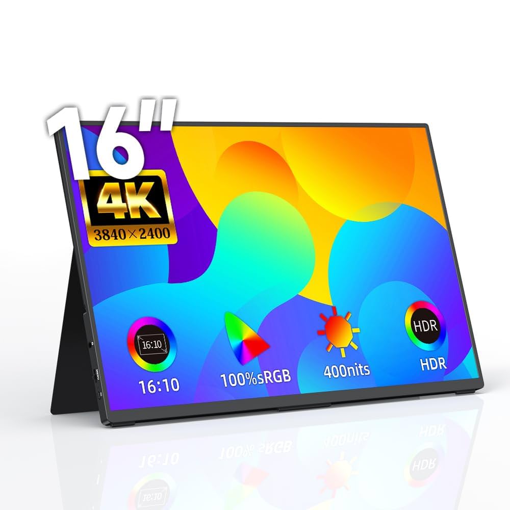Upperizon 16インチ 4K ポータブルモニターG-16U Amazon.co.jp: Upperizon モバイルモニター 16インチ 4K UHD 非