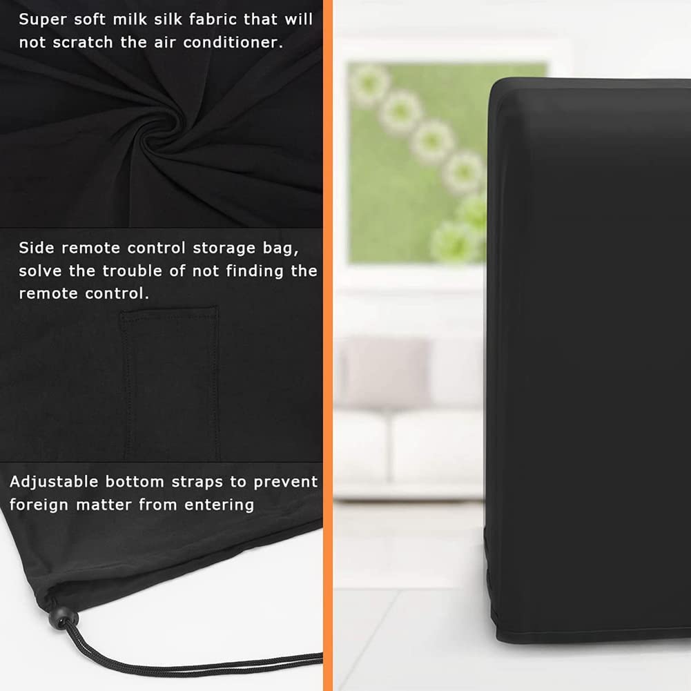 de Aire Acondicionado, portátil, Impermeable, con, Bolsa de protección, para acondicionadores de Aire Interior, Color Negro