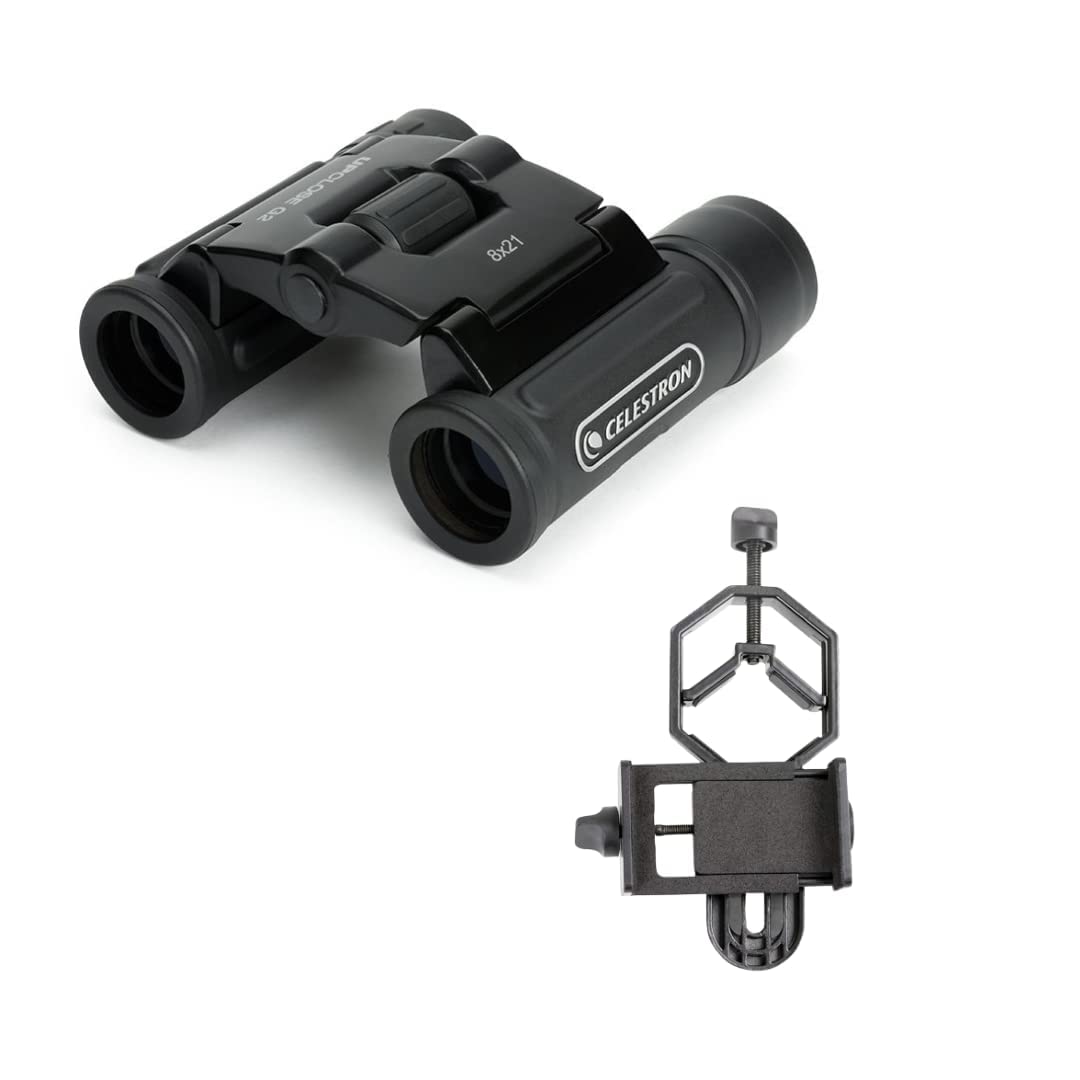 celestron upclose g2 8x21 roof binocular perfect for sporting events, sightseeing, birding, wildlife watching, astronomy, night sky