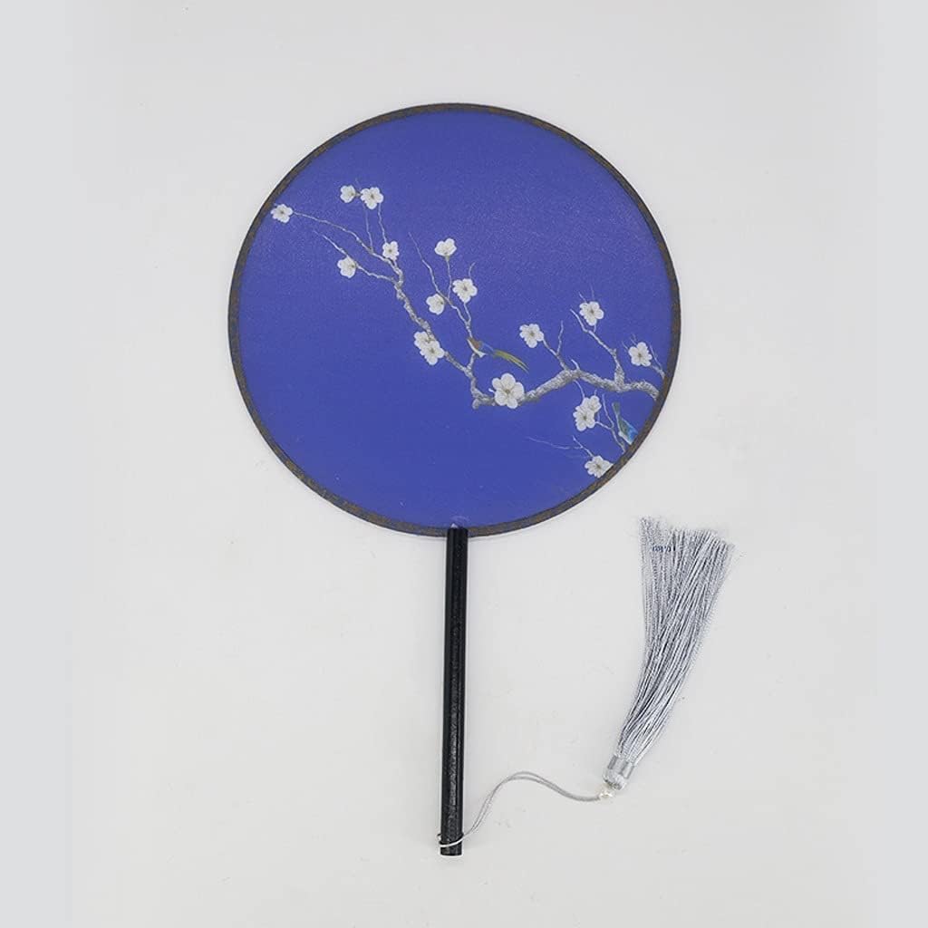 Decoration Folding Fan Ancient Fan, Chinese Style Small Group Fan, Classical Palace Fan for Dancing Wedding Party Props Decoration Elegant Hand Fan Fan (Color : Grey)