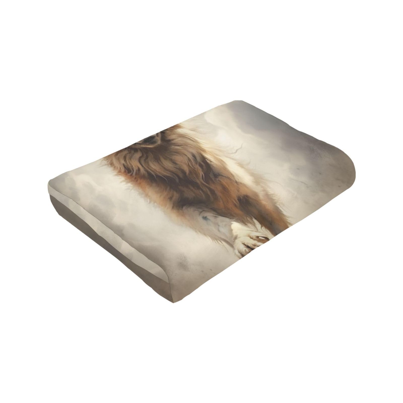 Coperta decorativa in morbida flanella calda e accogliente per bambini, cane, gatto, 127 x 152 cm, stampa di zampe di cane e animali domestici
