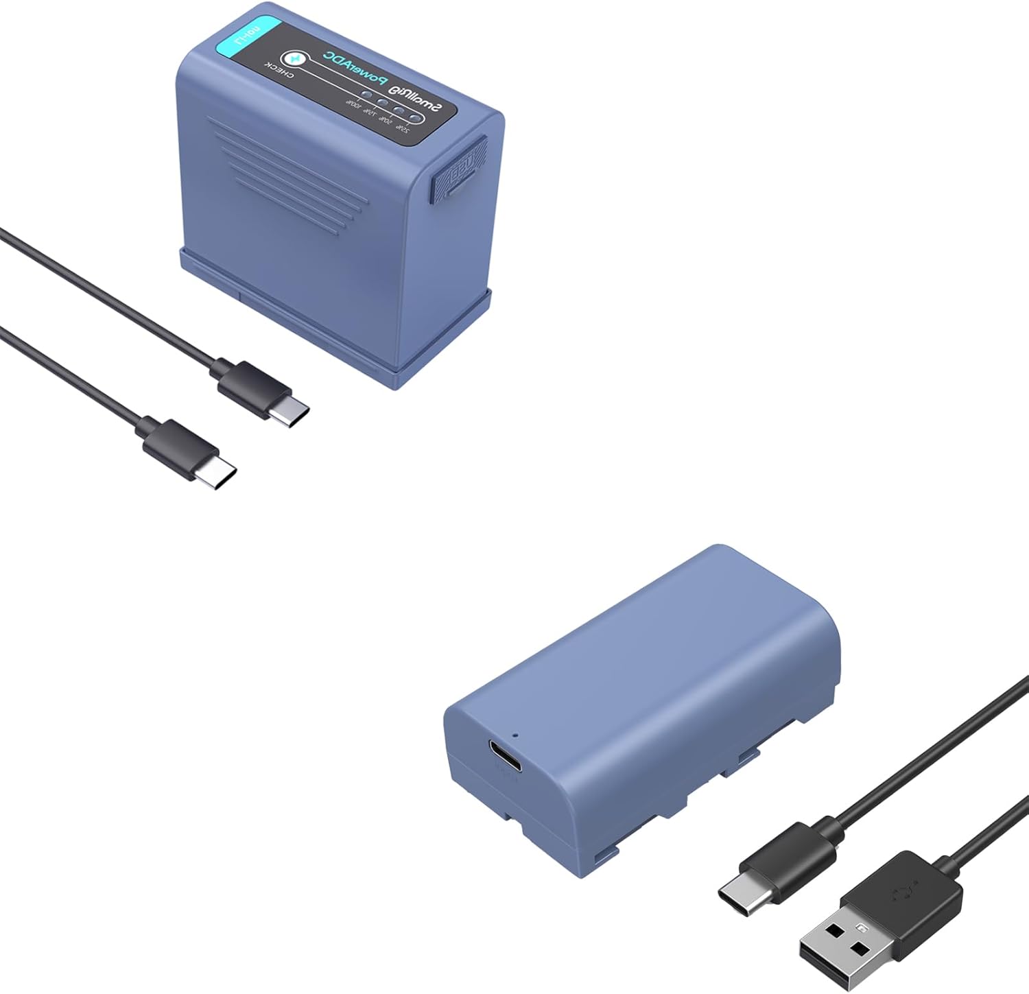 SMALLRIG Bundle NP-F970 USB-C Replacement Battery NP-F550 USB-C Replacement Battery