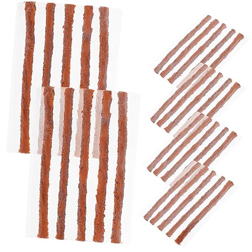 GRIRIW 30pcs Tire Repair Strings Kit Durable Rubber Sealing Strips for Motorcycle Car Truck Agricultural Tires Easy Puncture Repair Accessory for Road Vehicles