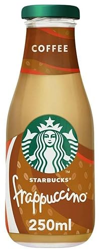 Starbucks Frappucino Coffee Eiskaffee| 8 x 250ml | mit feinstem Espresso aus 100% Arabica-Bohnen und Milch | wiederverschließbare Glasflasche | ideal für unterwegs oder Zuhause