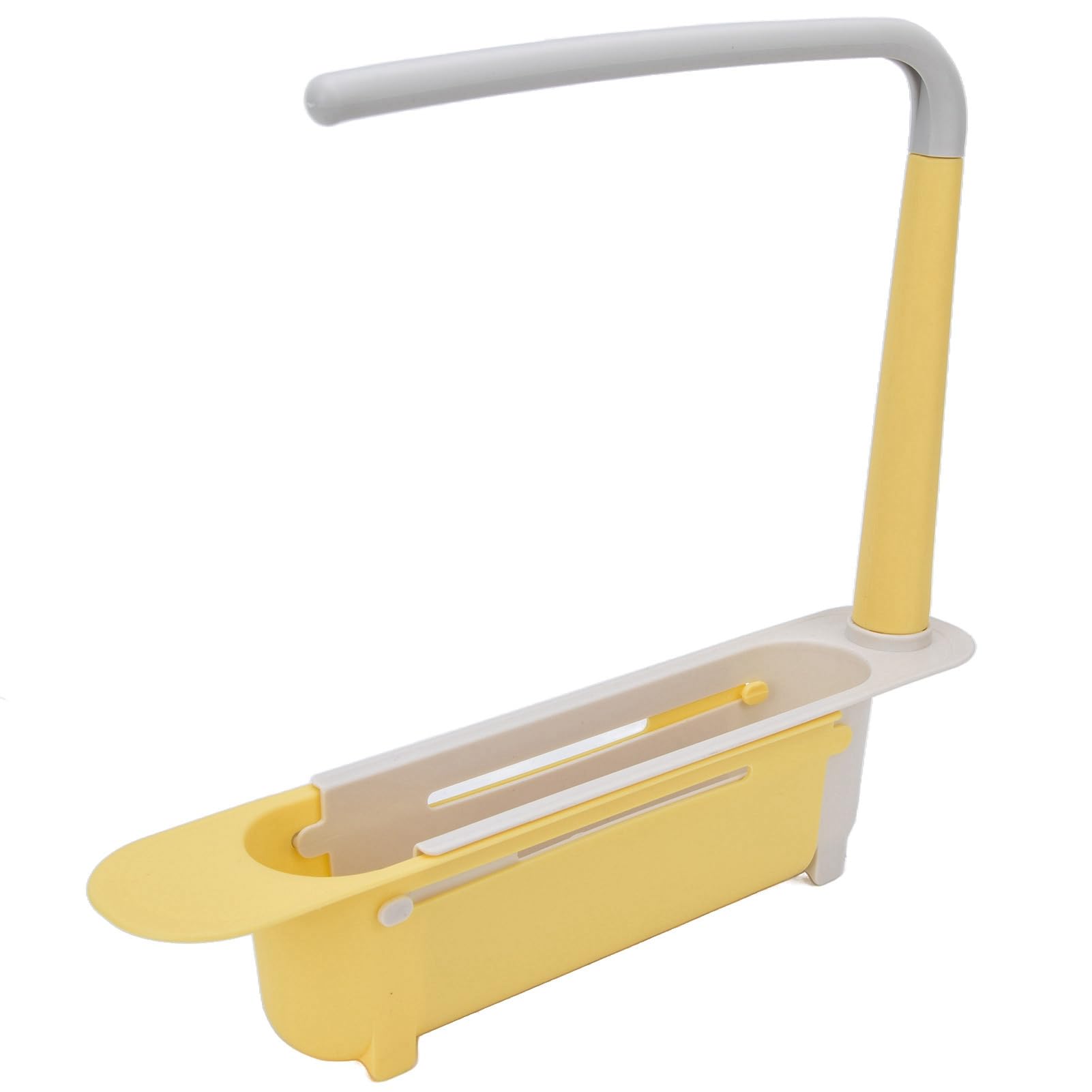 Scaffale Telescopico per Lavello Regolabile Organizzatore per Lavello di Grande capacità per Lavello da (Giallo)