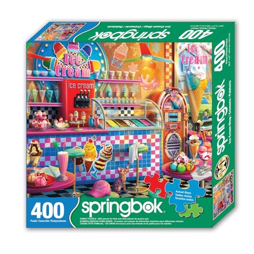 Rompecabezas Springbok Ice Cream Shop de 400 piezas para adultos y familia miniatura 2