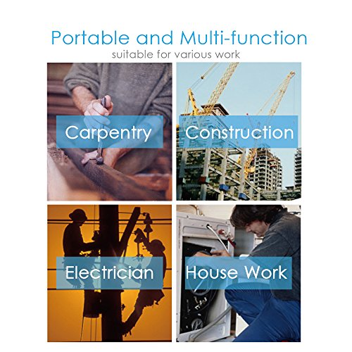 Fasite Tool Belt Pouch, Work Apron With Adjustable Waist Strap, Tool Holder Organizer For Men&Women,Electrician, Carpenter, Framer, Construction, Technician #TOP6