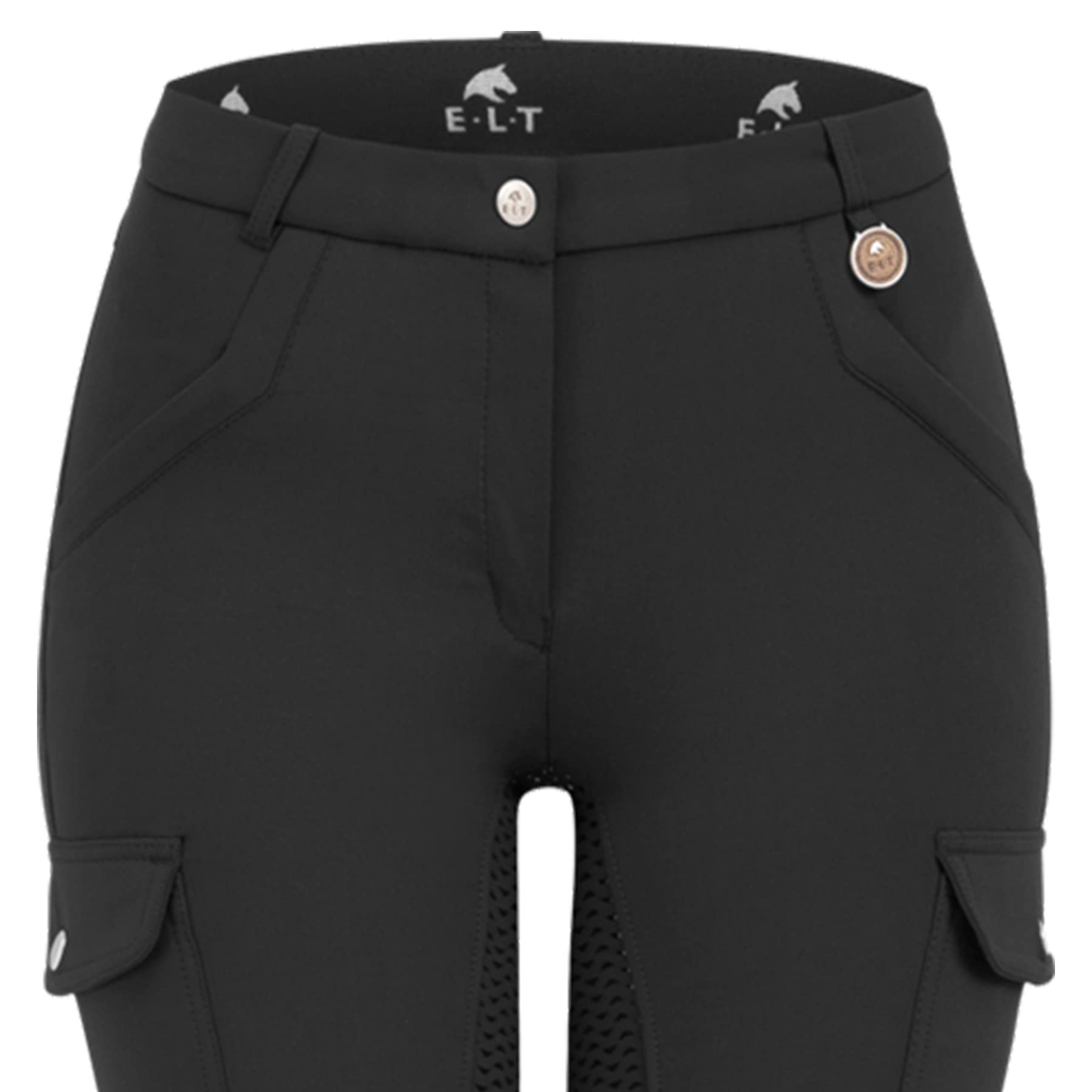 WALDHAUSEN ELT Reithose Micro Jodhpur Cargo Silikon, 46, schwarz