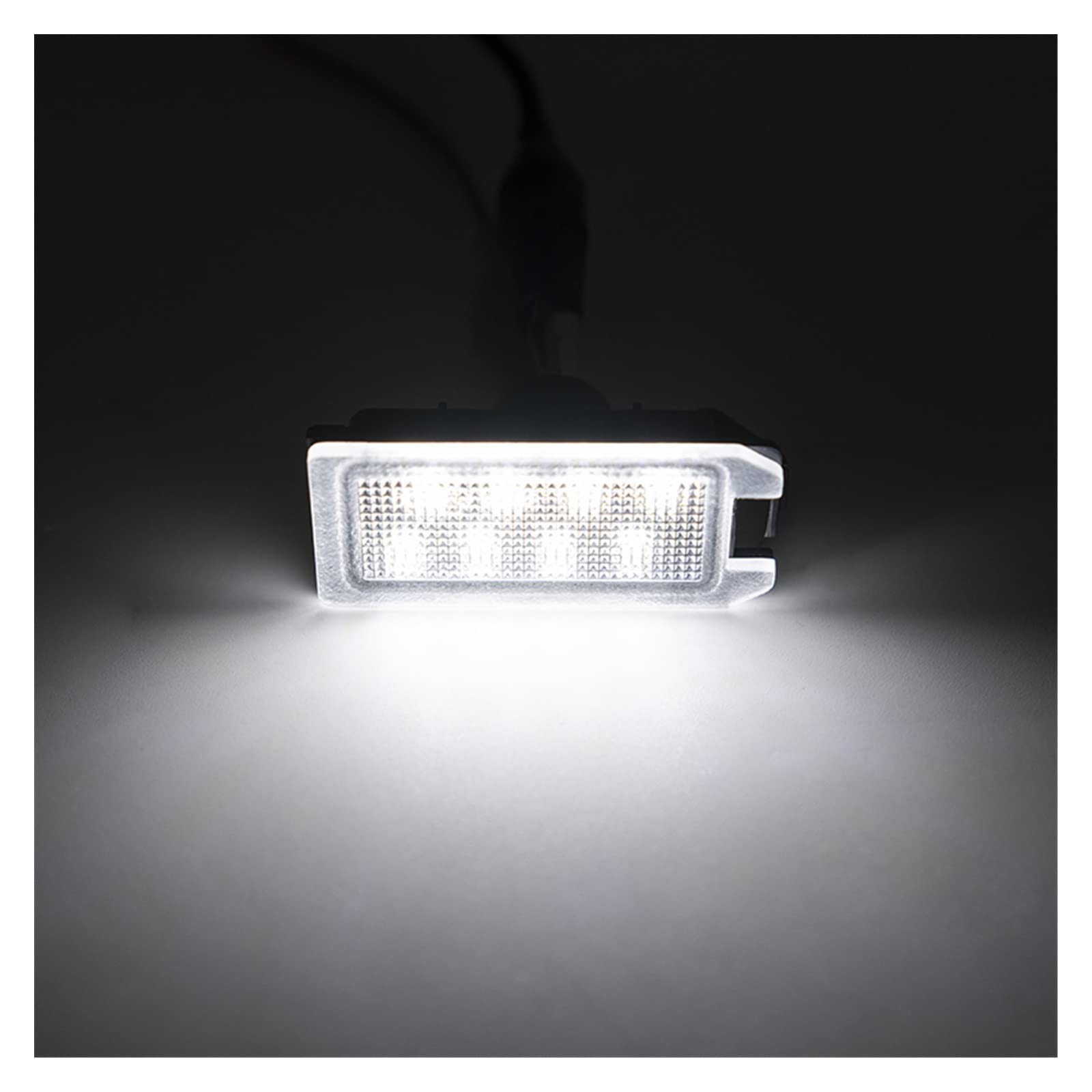 DEHIWI Lámparas de Luz de Matrícula Para Grand Cherokee 14-20 Compass Patriot 14-17 Para Viper 13-17 Luces - Blancas Para Matrícula