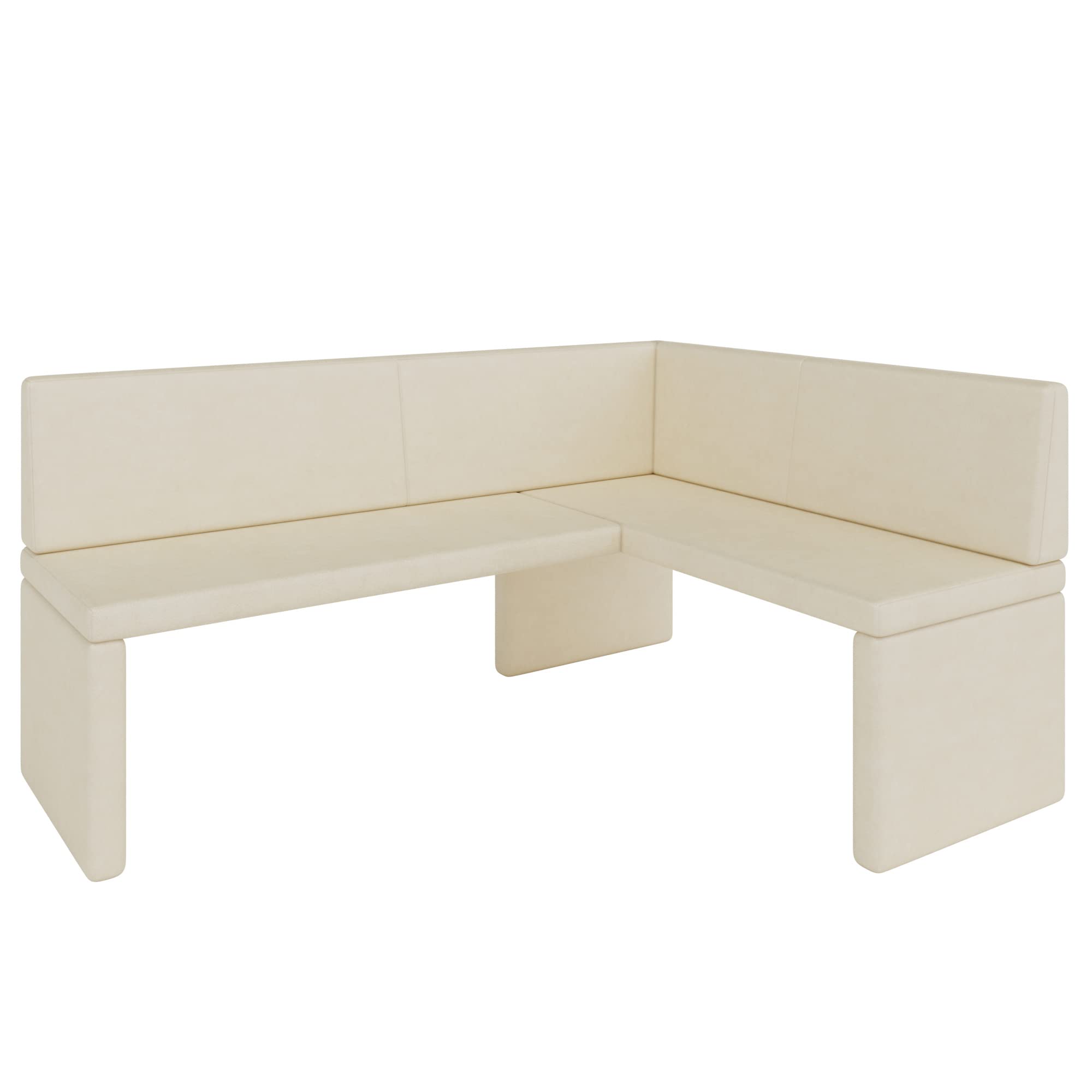 Hoekbank Akiko metaal met tafel en banken - hoekbankgroep voor uw eetkamer, keuken modern, zithoek, eethoek. Perfect voor keuken, kantoor en receptie. Solide afwerking (INARI 96, 168x128 rechts