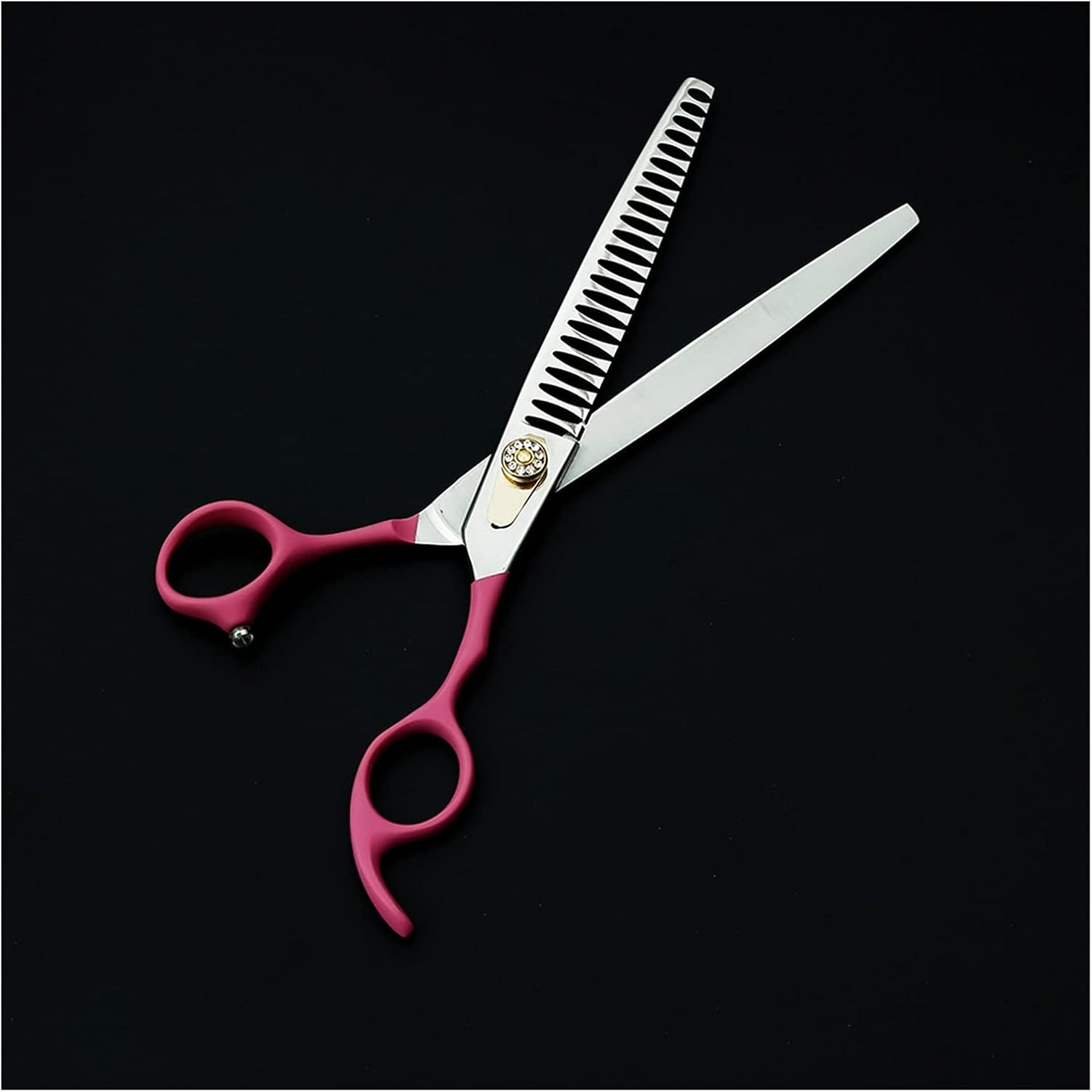 Shears for Hair Cutting 8" Professional Pet Grooming Scissors, Dog Thinning Scissors, Coarse-Haired Dog Grooming Shears with Elastic Handles, Pet Grooming Hair Cutting Kit