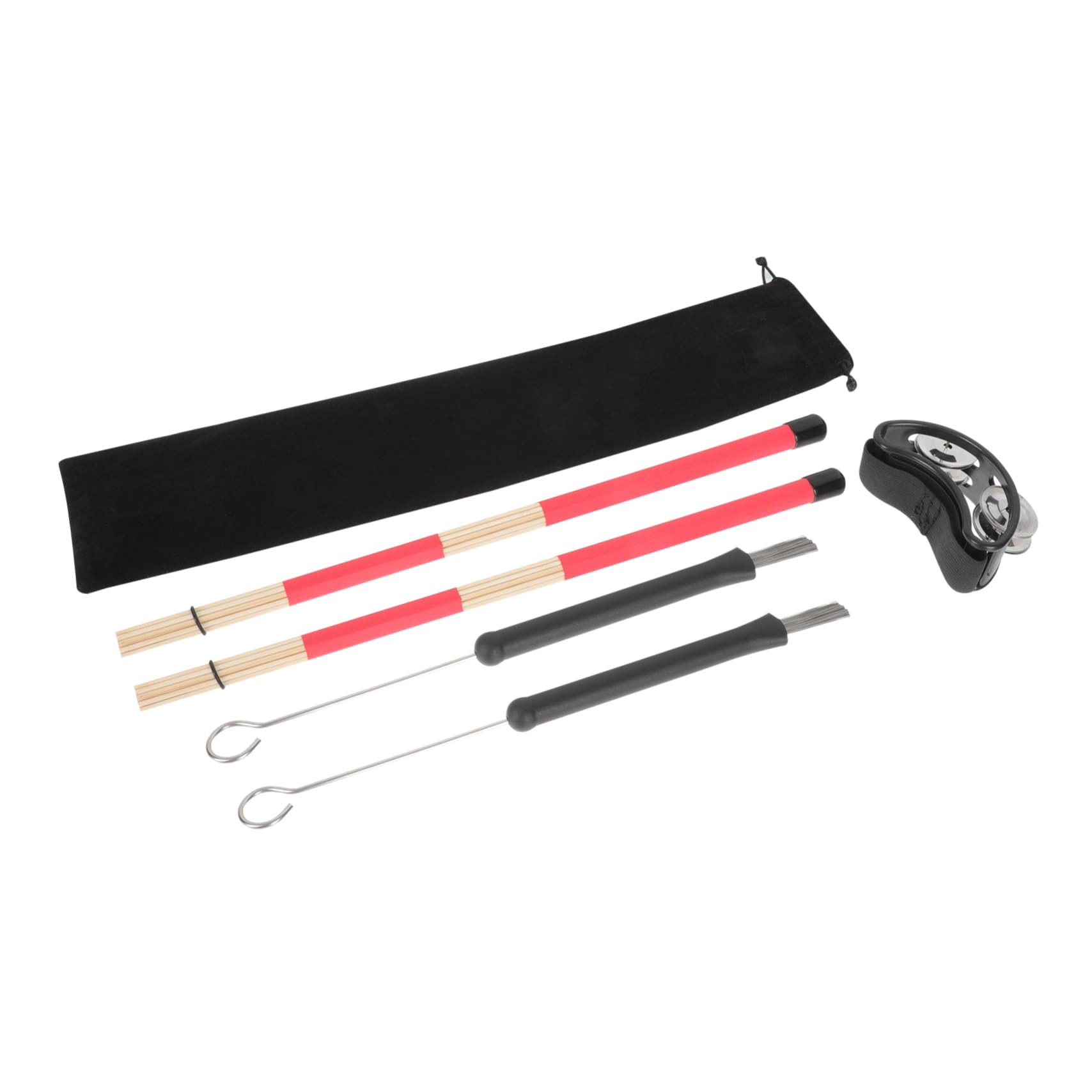 Sosoport Drum Brush Cajon Drum Accessories Kit Drum Set Parts for Beginners Musicians Practice