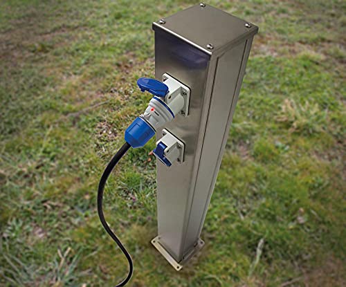 as - Schwabe CEE Camping Adapterleitung 1,5m, CEE-Kupplung 3-polig mit powerlight Spannungsanzeige… – Bild 5