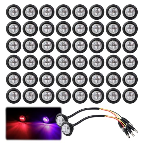 Luces de bala de marcador lateral de alta resistencia con enchufe conector para camión y remolque