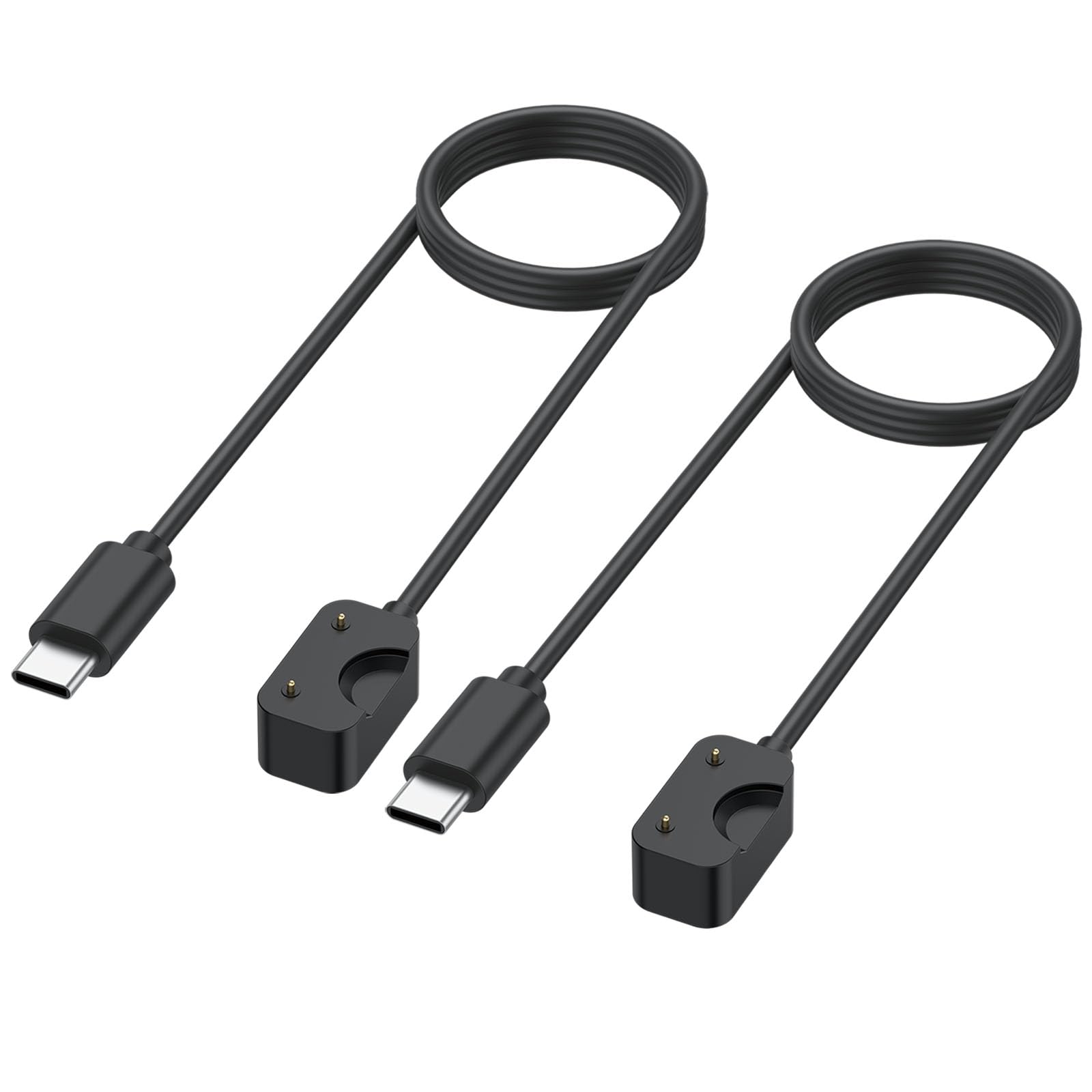 2 Pack USB C Cable for Samsung Galaxy Fit 3 Charger, 3.3ft Magnetic Charging Cable Dock Stand for Galaxy Watch Fit 3 SM-R390 Smartwatch