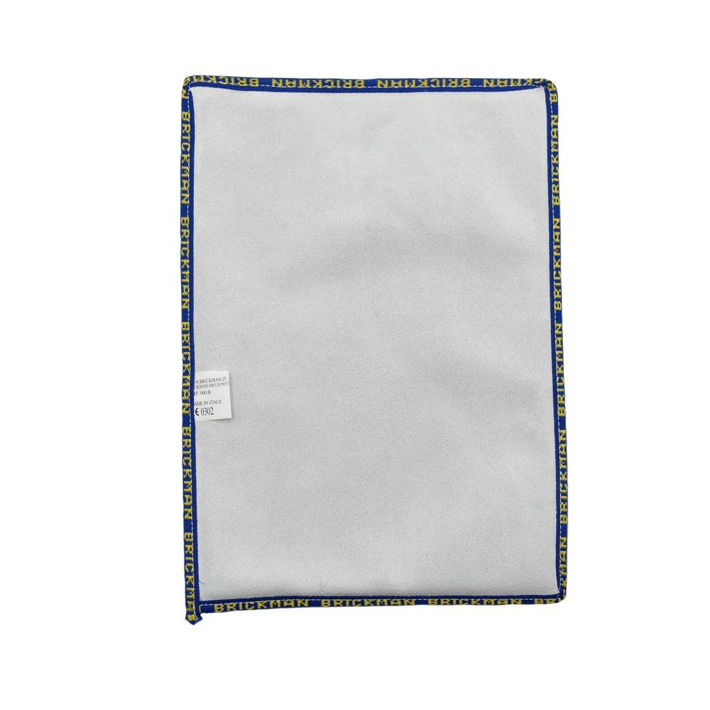 Maniques de cuisson professionnelles en cuir tannage spécial, résistantes jusqu'à 300 °C, disponibles en 18 x 25 cm et 25 x 35 cm, totally exempte d'amiante