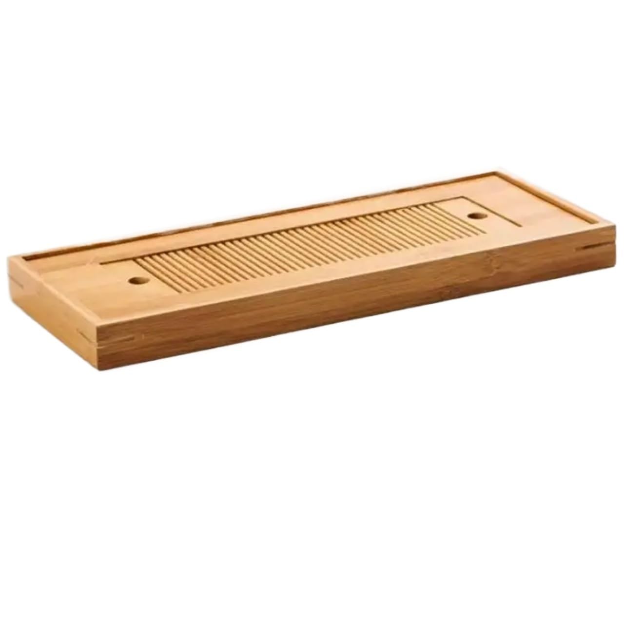 Bandeja Bandeja de Mesa de té de Madera, Bandeja de café, Bandeja de té sólida, Tablero de té for el hogar(38.5X15.2X3CM)
