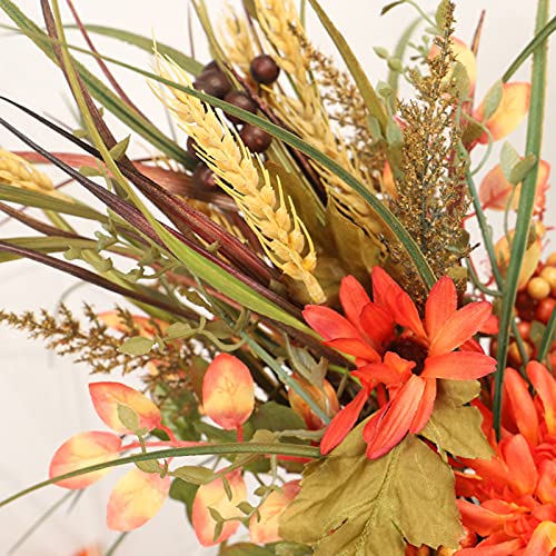 Plantas en macetas de Calabaza Artificial de Halloween, Calabaza de simulación Gigante Flores Falsas Decoraciones de bonsái para el hogar decoración de Fiesta de Halloween