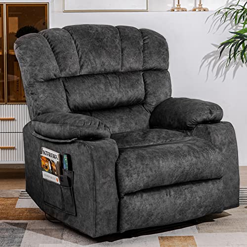 YI DANICA Recliner Chair Modern Ergonomic Lounge Single Sofa Seat Living Room Gravity Recliners Foam...