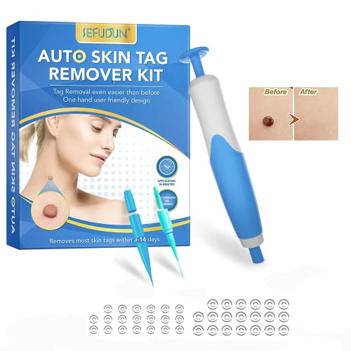 skin tag freeze remover - Skin Tag Removal, 2022 Skin Tag Remover with 40 Micro & Regular Skin Tag Bands(2mm-8mm), Safe and Painless Auto Skin Tag Freeze Off Kit Pens, Auto Small Skin Tool Device