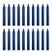 Mega Candles 20 pcs Unscented Dark Blue Mini Taper Candle, 4 Inch Tall x 1/2 Inch Diameter, Great for Casting Chimes, Rituals, Spells, Vigil, Witchcraft, Wiccan Supplies, Wax Play & More