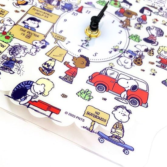すぬーぴー様 Marimo Craft SPZ-3201 Snoopy All Peanuts Acrylic Watch, Clear