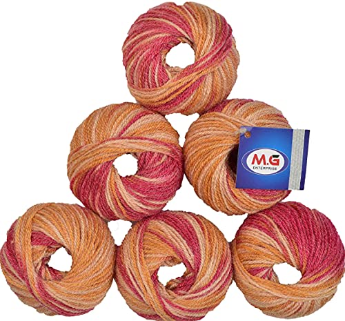 Image of 100% Acrylic Wool M7 (Pack of 14) Baby Soft Wool Ball Hand Knitting Wool /Art Craft Soft Fingering Crochet Hook Yarn, Needle Knitting Yarn Thread Dyed L