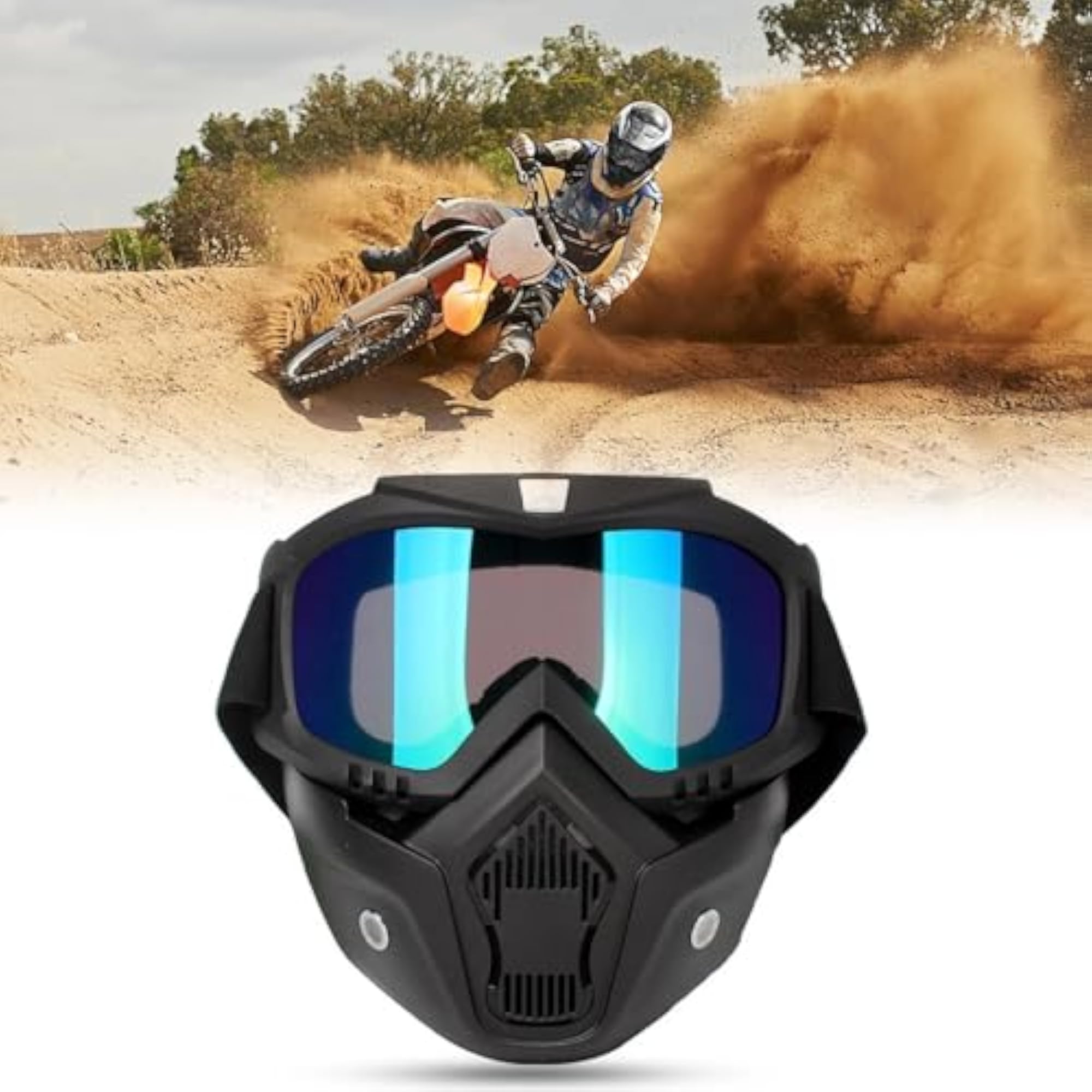 Full Face Goggle Mask, HD Clear Welding Eyewear