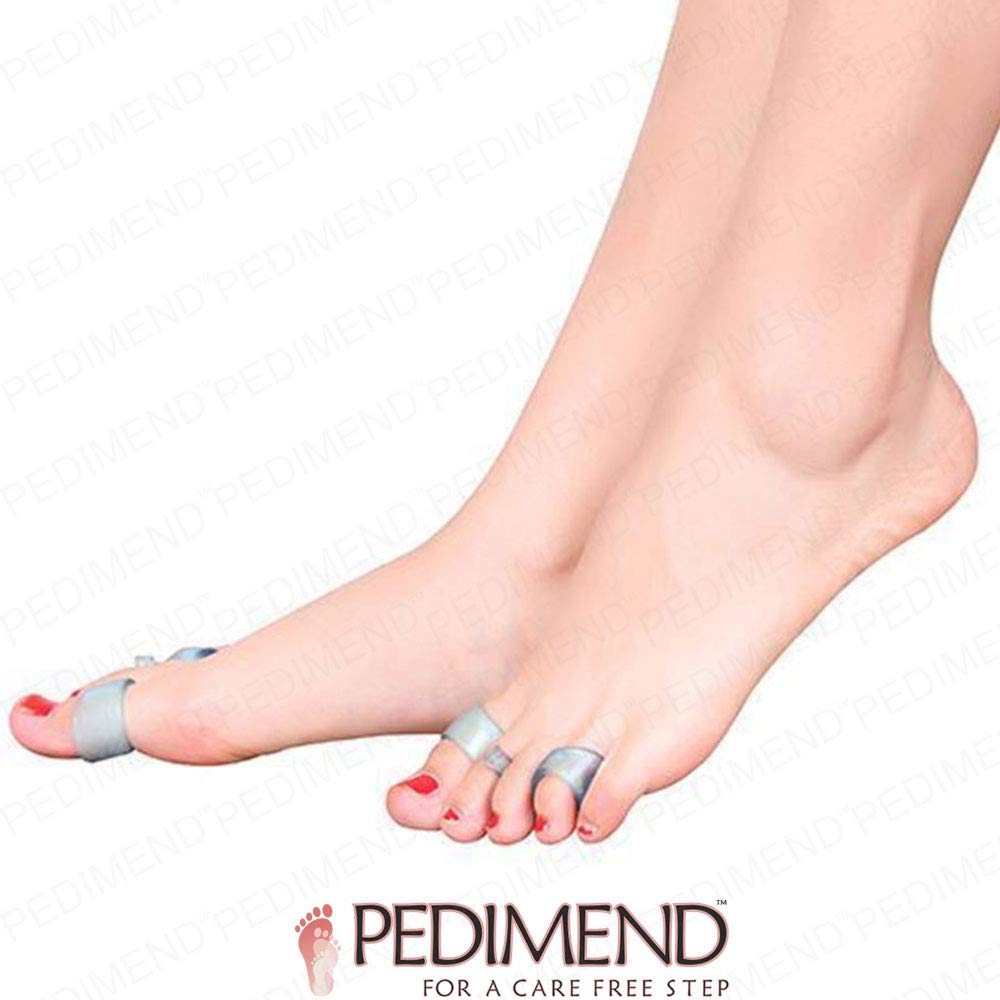Pedimend per dita – 4 pezzi | Fight alluce valgo alluce valgo dita a martello | silicone gel Bunion protezioni toe Straightener Correctors | toe Stretcher Divaricatore pastiglie maniche | per uomini