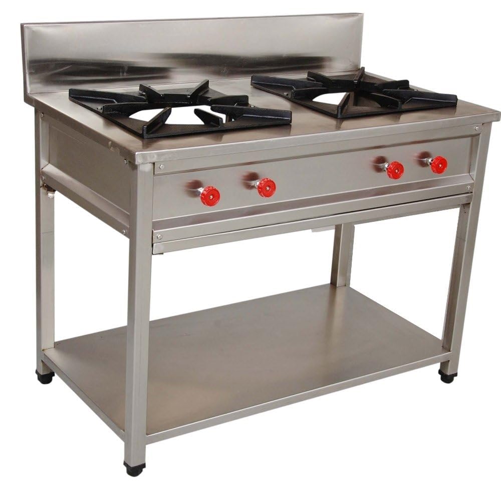 Bajrangi Tandoors Pvt. Ltd | Double Burner Iron Top Gas Stove | 2 Jumbo Brass Burner | Manual Ignition | Ergonomic Knobs | Easy to Clean | PAN India Presence | Stainless Steel-image-41