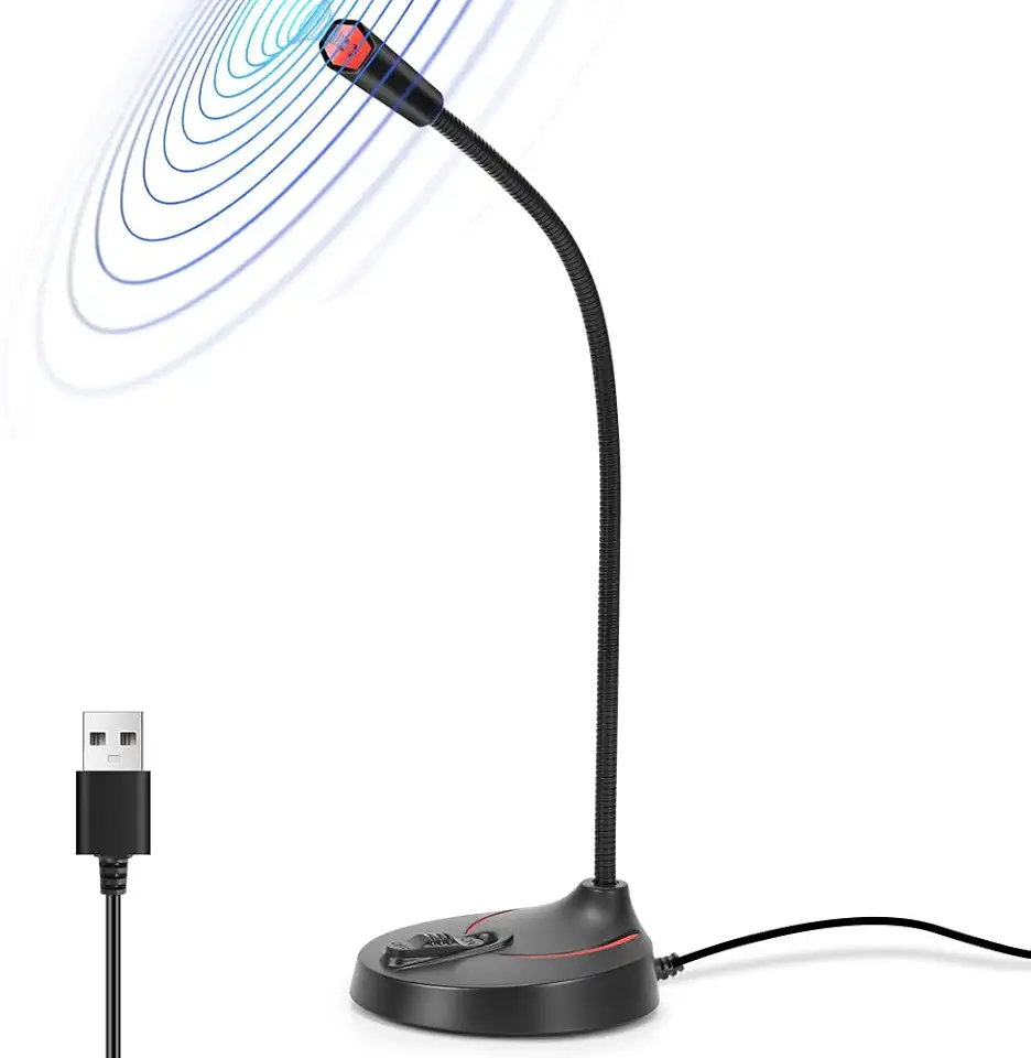 Microfone de Mesa, Microfone Pc, Microfone Usb, Microfone Condensador