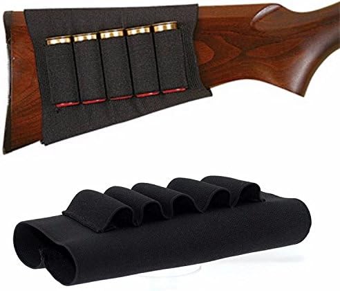 Tactical Buttstock for Shotguns - 8 Round Shotgun Shell Holder Ammo Pouch - Hunters Butt Stock Accessories