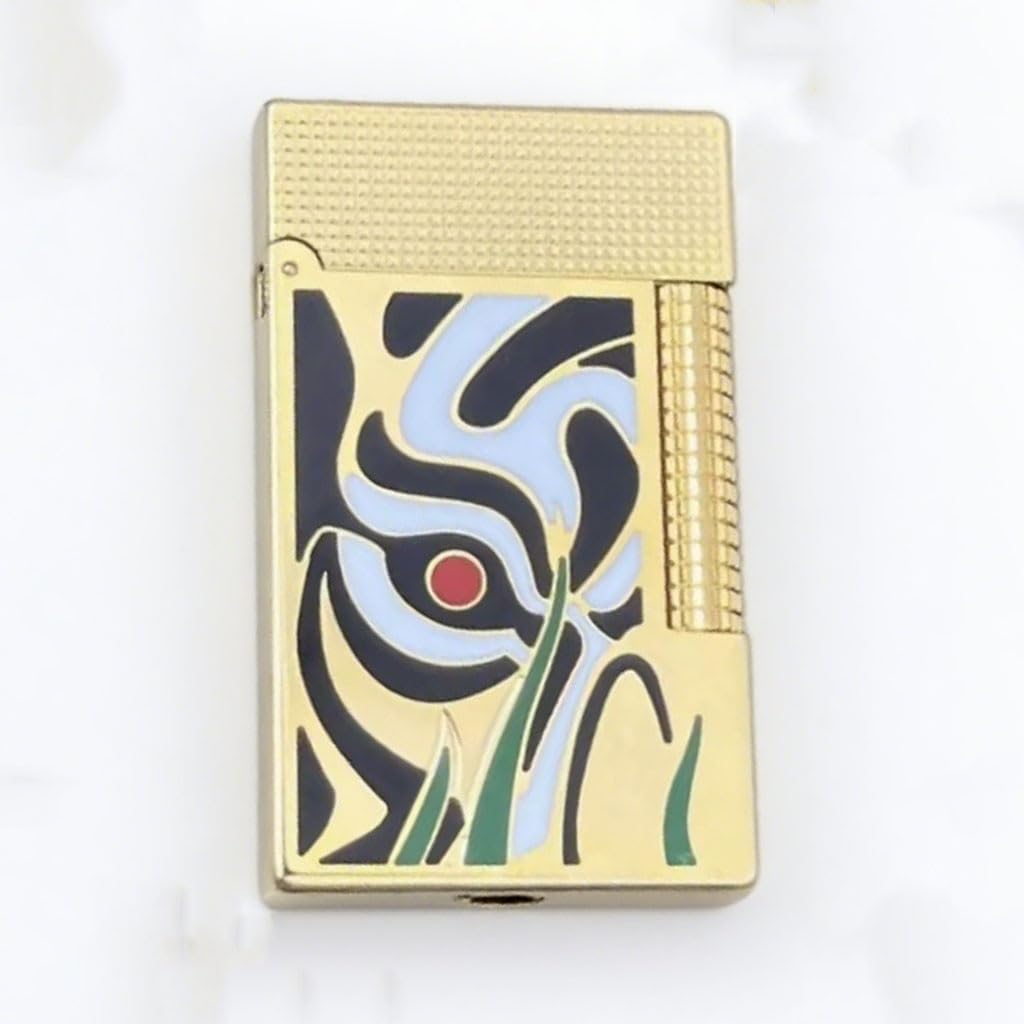 Retro Flip Sound Butane Lighter Chinese Peking Opera Painting Art Side Pulley Ignition Collectible Ornaments Mens Gift Silver