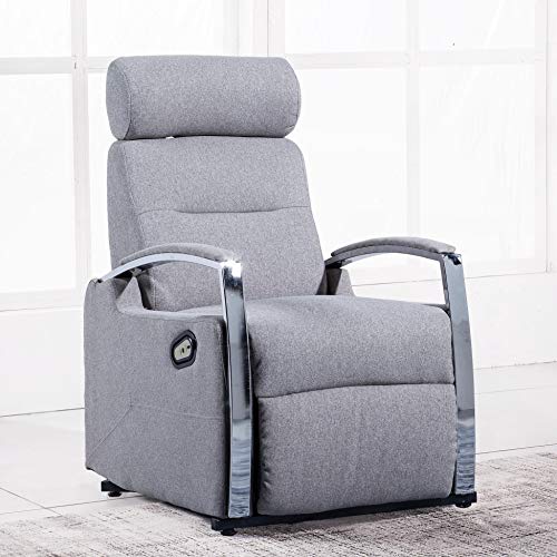 Sedutahome Sillón Relax levantapersonas Modelo Avant Tejido Elegance Gris Ceniza