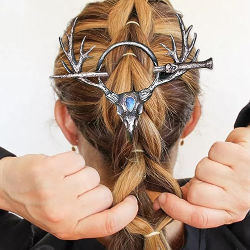 Gflpo Retro Celtic Hair Slide Hairpins Viking Celtic Hair Clips Celtic Knot Hair Stick Hairpin Vintage Bronze Hair Sticks Viking Hair Clips Vintage Metal Hair Barrette Retro Hair Accessories For Women Girls cover