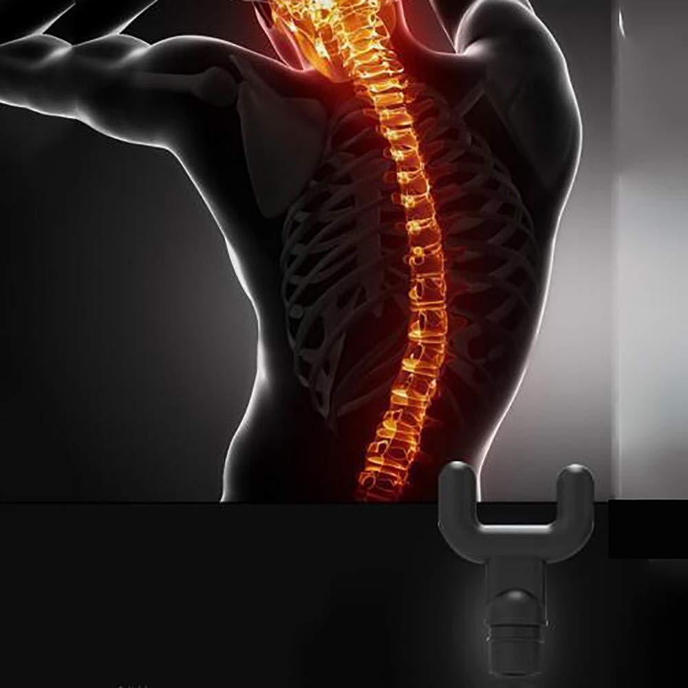 Pistola de Masaje Muscular,Masajeador de Músculos de Tejido Profundo 6 Cabezas de Masaje y Pantalla LCD, Ultra Silenciosos para Relajación Recuperación Fatiga