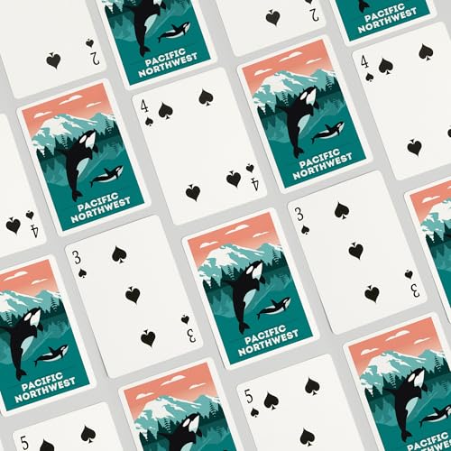 Lantern Press Pacific Northwest naipes poker 52 cartas miniatura 4