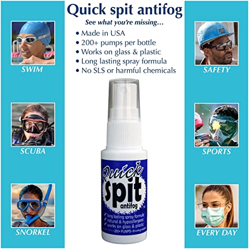 Jaws Just Add Water Solutions JAW1796-2 Jaws Quick Spit Anti-Fog Spray For Swim Goggles, Eye Glasses thumb #1