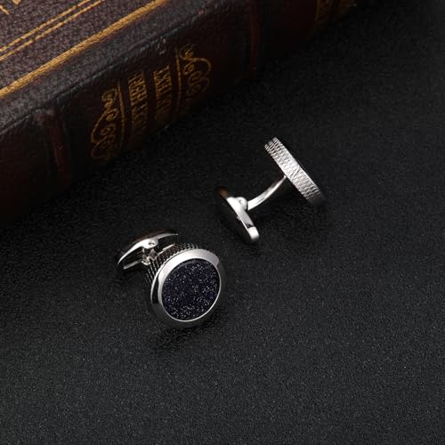 Image of GWD Cufflinks and Tie Clip Set Personalized Cuff Links Business Wedding