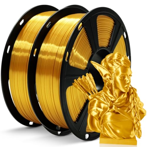 Image of GIANTARM Silk 3D Printer Filament 1.75mm Metallic Gold PLA 2kg