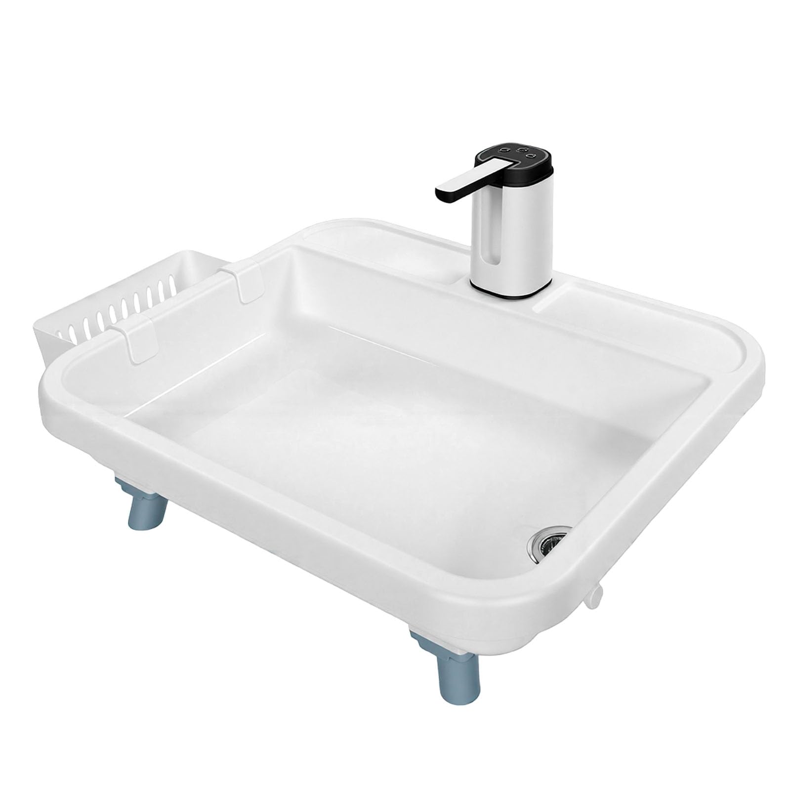 RiToEasysports Fregadero Portátil, Estación de Lavado de Manos Portátil con Soporte Desmontable para Tienda de Campaña RV Camping