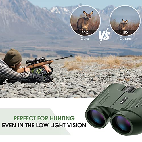 image for Rodcirant 20X25 Compact Binoculars for Adults and Kids,Large Eyepiece 