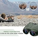 20X25 Compact Binoculars for Adults and Kids,Large Eyepiece Waterproof Binocular，Easy Focus Small Binoculars for Bird Watching,Hiking and Concert, Green - Image 5