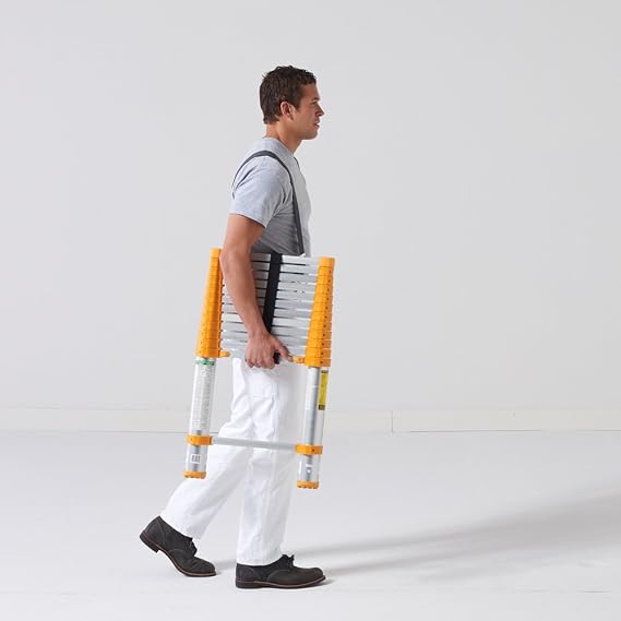 Xtend & Climb 770P telescoping-ladders, 12.5 ft, Yellow/Gray | Home Series