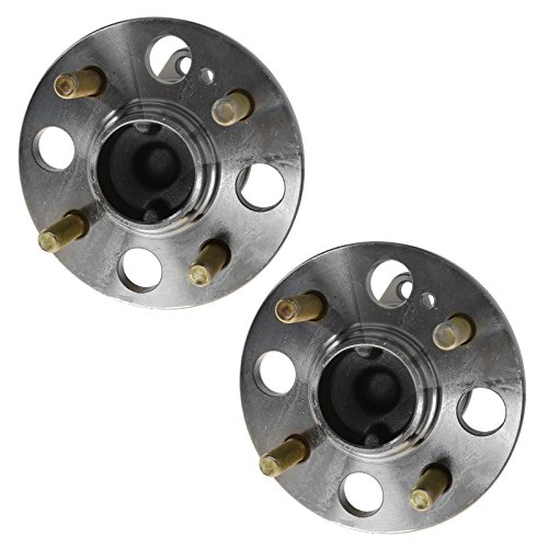 Image of TRQ 2 Piece Rear Wheel Bearing & Hub Assembly Set Compatible with 2006-2011 Hyundai Accent Kia Rio Rio5