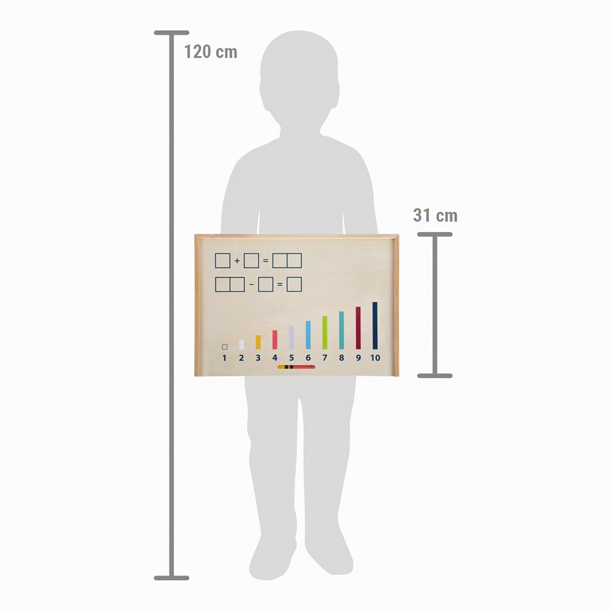 small foot éducatif batônnets de calcul avec Chiffres « Educate » en Bois, Jeu de Maths, à partir de 6 Ans, 12559