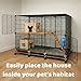 OtterPets Chinchilla House, Fleece Mat Included, Made from Safe and Natural Materials, Chinchilla Cage Accessories, Chinchilla Hideout