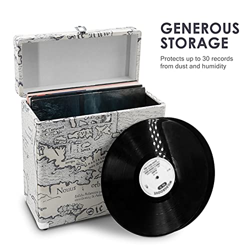 Étui de Rangement pour disques vinyles, étui de Transport Portable pour Plus de 30 Albums vinyles (Carte) - Les Beatles, Paul McCartney, John Lennon, RIngo Starr, George Harrison Étui de Rangement pour disques vinyles, étui de Transport Portable pour Plus de 30 Albums vinyles (Carte) – Image 5