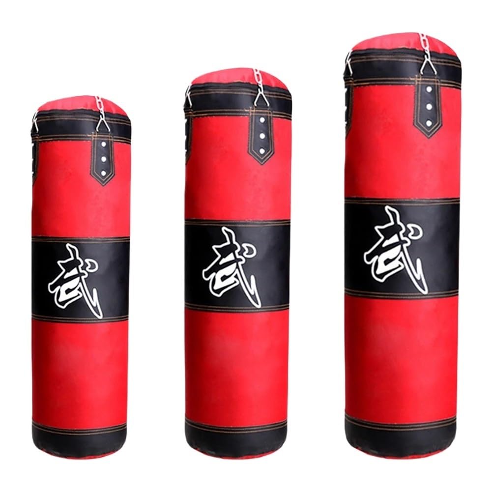 Sacco Da Boxe Sacco da boxe for arti marziali con riduzione della pressione del sacco di sabbia rimbalzante con gancio a catena in metallo Attrezzatura sportiva multifunzionale durevole Sacco Da Boxe